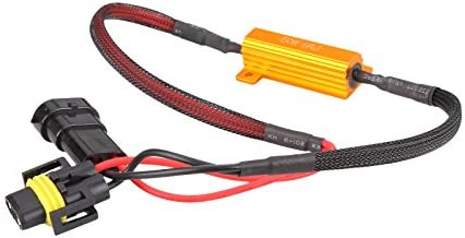 Madlife Garage 2pcs 50W 6 ohm H11/H8/H9 Led Load Resistor Flicker Decoders Warning Canceler Harness For LED Headlight