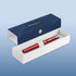 Waterman Graduate Allure Fountain Pen, Red Lacquer, Fine Nib, Blue Ink, Gift Box
