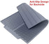 KeepingcooX Non-Slip Silicone Dish Drying Mat. 17 x 13 Inches 0.71 lb - Dish and Glassware Sloped Board Silicone Tray in Grey - Dishwasher, Heat Resistant Trivet (Large)
