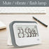 Digital Kitchen Timer, Alarm Clock ,Stopwatch,Large Digits,Loud Alarm, Mute Blinking Light and Magnetic Stand .Kitchen Timer, Classroom Timer... (Gray)