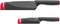 Joseph Joseph Slice & Sharpen 6" Chef's Knive and 3.5" Paring Knife with Sharpening Protective Sheaths, Black