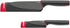 Joseph Joseph Slice & Sharpen 6" Chef's Knive and 3.5" Paring Knife with Sharpening Protective Sheaths, Black