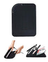 Heat Resistant Glove with Heat Resistant Mat for Curling Iron, Hair Straightener, Flat Irons, Silicone Bump Glove, 9” x 6.5” Food Grade Silicone Mat, Black