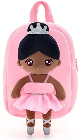 Gloveleya Toddler Backpack Kids Backpack with soft ballerina baby doll Age 2+