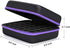 Essential Oils Storage, TUZAZO Essential Oils Carrying case for 30 Bottles 5ml 10ml 15ml, Hard Shell Shockproof & Durable, Come with Bottle Opener, Bottle Cap Labels (Black&Purple)