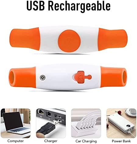 Vizbrite LED Dog Collar, USB Rechargeable Light Up Dog Collars, Glow Safety Basic Dog Collars for Night Walking, Waterproof Collar for Small Medium Large Dogs