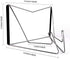 2Pcs Fold-n-Stow Book Stands, Metal Bookstand Music Book Easel Display Holder, Portable Reading Stand Book Holder, Book Bookrest for Hardcover Textbook I pad Cookbook Recipe