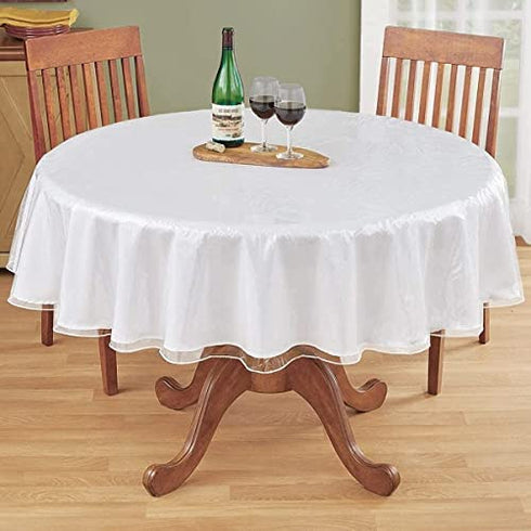 Heavy Duty Deluxe Clear Vinyl Tablecloth Protector (60" Round)
