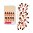 Gold Finger False Nails Gel Glam Full Cover Nails, Long Length