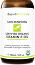 Vitamin E Oil - 100% All Natural & USDA Organic (LARGE 4oz Bottle) Skin Renewing Oil for Scars, Collagen Production, Dark Spots & Wrinkles. Radiant, Hydrated & Youthful Skin. Face & Body Moisturizer