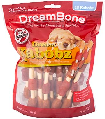 DreamBone Dream Kabobz 18 Count, Rawhide-Free Chews For Dogs