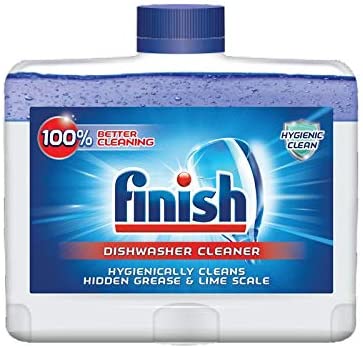 Finish Dual Action Dishwasher Cleaner: Fight Grease & Limescale, Fresh 8.45 oz.(Pack of 4)