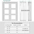 PONY DANCE Sidelight Door Curtain - Blackout Patio Panel Top and Bottom Rod Pocket French Door Curtain for Privacy Bonus Tiebacks, 25 x 72-inch, Biscotti Beige, Single Piece