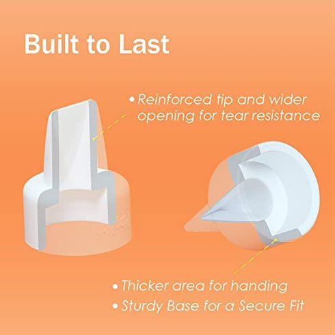 Replacement Duckbill Valves and Silicone Membrane for Spectra S2 Spectra S1 and 9 Plus Breastpumps, Replace Spectra Valve and Silicone Diaphragm; Not Original Spectra Pump Parts Accessories by PumpMom