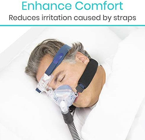 Vive CPAP Strap Covers- Headgear Mask Pads- Universal Fit for Full Face, Nasal, and BiPAP Machine Gear - for Women and Men Pressure Relief - No Red Marks - Machine Washable - Soft Comfort Liners
