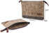 Gootium Waxed Canvas Zip Pouch Set - Zippered Makeup Bag Office Supply Folio Pencil Bag Multipurpose Organizer Accessories Holder (2-PACK)