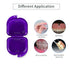 Dental Mouth Guard case Orthodontic Retainer Cases Container with Vent Holes, Denture Holder Clear Aligner Box for Household|Office|Travel - Dark Purple