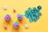 AllHeartDesires Teal Turquoise Blue Rose Flower Petals Beach Wedding Confetti Dinner Party Table Flower Girl Scatter Petals Anniversary Romantic Night Decoration (1,000)