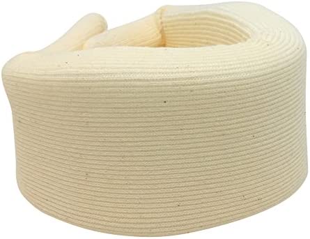 OTC Cervical Collar, Soft Contour Foam, Neck Support Brace, White Narrow 2.5" Depth, Large