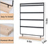 JAZUIHA Earrings Organizer 5-Layer 100 Holes Ear Stud Holder Earring Display Stand Wooden Base Jewelry Organizer for Hanging earrings (black)