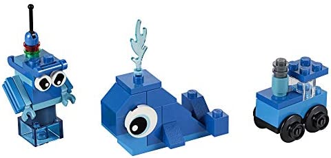 LEGO Classic Creative Blue Bricks 11006 Kids’ Building Toy Starter Set with Blue Bricks to Inspire Imaginative Play (52 Pieces)