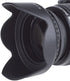 55mm Tulip Flower Lens Hood for Nikon D3400, D5600 with 18-55MM AF-P DX, DL24-500 f/2.8-5.6 Digital Camera + Microfiber Cleaning Cloth