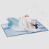 Liif Polar Bear Penguin 3D Greeting Pop Up Christmas Card, Merry Christmas Cards For Kids, Holiday Card, Xmas Card, Gift, Christmas Thank You Cards, Funny, Unique, Animal, Ocean