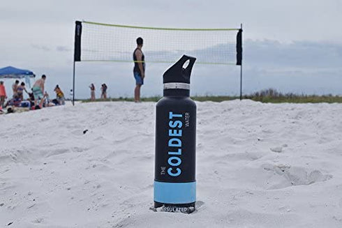 Coldest Standard Size Mouth Hydro Sports Straw Cap Flip Top Lid - Multi-Compatible with Standard Flask Mouth Size Stainless Steel Water Bottles 1.0