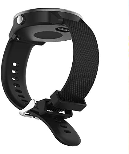 Anrir Vivoactive 3 Watch Band, 20mm Silicone Bands for Garmin Vivoactive 3/Forerunner 645 Music/Samsung Galaxy 42mm/Galaxy Watch 3 41mm/Galaxy Watch Active 2 40mm/44mm-Black