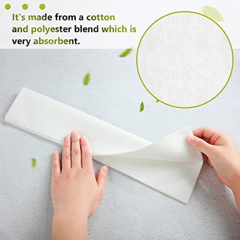 Yalikop 20 Counts Skinfold Dry Sheet Soft Absorbent Pads Pre Cut Disposable Incontinence Pads Skin Management Non Chafing for Women, 2 Sizes, 14 x 6 Inch, 7 x 6 Inch