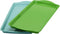 2pcs 15-inch Melamine Rectangle Tray with Friut and Cake,Set of 2 Multicolor