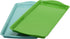 2pcs 15-inch Melamine Rectangle Tray with Friut and Cake,Set of 2 Multicolor