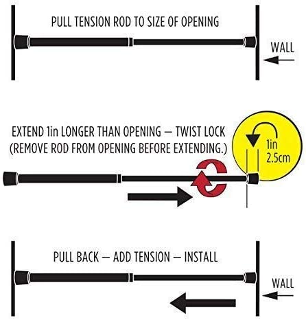 iDesign Cameo Metal Expandable Constant Tension Shower Curtain Rod for Master, Guest, Kids' Bathroom, Adjustable from 26-42", White