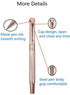 Pemmeed Rollerball Pen Liquid Ink Pens for Women Luxury Box Gel Pen Black Ink Fancy Pen Refillable for Executive Office,Professional,Birthday Nice Pens G5(Rose Gold)