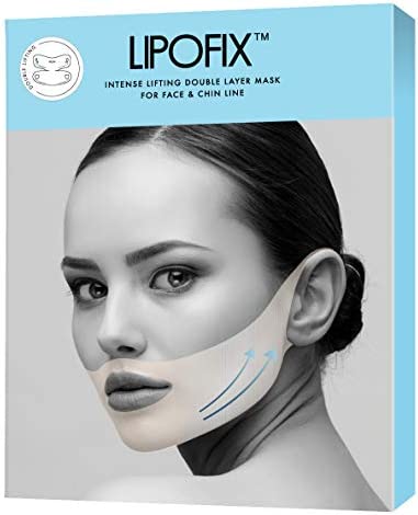 Double Chin Reducer Intense Lifting Double Layer Mask LipoFix - 5 Masks
