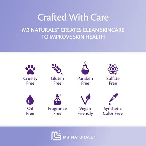 M3 Naturals 2% BHA Lotion Salicylic Acid Exfoliant - Skin Care Face Exfoliator & Pore Cleaner for Smooth Skin Tone - Reduce Appearance of Blackheads, Fine Lines, Large Pores & Wrinkles 4 oz