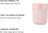 W&P Porter Ceramic Mug w/ Protective Silicone Sleeve, Blush 12 Ounces | On-the-Go | Reusable Cup for Coffee or Tea | Portable | Dishwasher Safe
