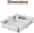P&P CHEF Deep Toaster Oven Tray Pan, Stainless Steel Small Rectangular Baking Pan, Size 9.3”x7”x1.75”, Brush Finished & Easy Clean, Non Toxic & Heavy Duty