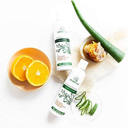 Wild Naturals Eczema Psoriasis Conditioner : 98% Natural, 80% Organic, Sulfate Free, Soothing Anti Dandruff, Flaky, Itchy, Dry Scalp Treatment for Seborrheic Dermatitis, Moisturizing, Unscented 8oz
