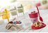 Titiz 20 oz Cereal On the Go Cups Portable Lux Yogurt Cereal To-Go Container with Top Lid Granola & Fruit Compartment (Red)