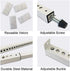 JEACENT AC Security Window Lock Bar, Window Security Bars - Sturdy Steel, Extends from 10" to 17 1/2" for Sliding Windows with AC Unit Installed