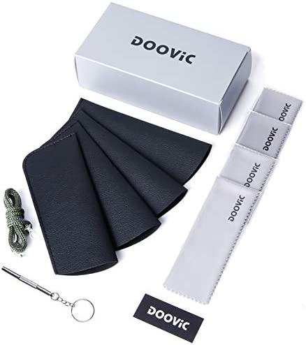 DOOViC 4 Pack Computer Reading Glasses Blue Light Blocking Anti Eyestrain Flexible Lightweight Readers for Women Men 2.0 Strength