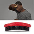 Premium Palm Wave Brush - Medium Hard Palm Curved Wave Brush for Men - Made with Nature Beech & Black Mix Bristle Men's Hair Brush Wave Brush For Men 360 (RED LEE)