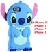 FINDWORLD Cases for iPhone 8/iPhone 7/6S/6 Case,Lilo Stitch Cute 3D Cartoon Unique Soft Silicone Animal Rubber Shockproof Protector Boys Kids Girls Gifts Cover Housing For iPhone 8/7/6S/6/SE 2020 4.7”