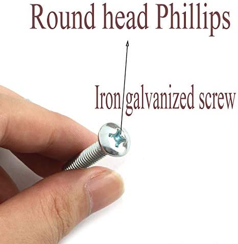 RuiLing 10 Sets Screw Bolts with Wing Nut Kit Zinc Plated Carbon Steel Mounting Hardware Fitting Fastenings- 10pcs 1/4"-20 Hand Tighten Wing Nuts + 10pcs 1/4"-20 x 1-1/4" Phillips Head Screw Bolt