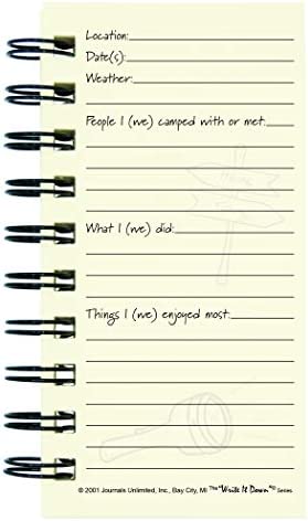 Camping, The Campers Journal - MINI Kraft Hard Cover (prompts on every page, recycled paper, read more...)