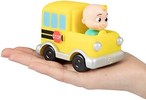 CoComelon Vehicle Toys, 3 Pack - JJ, Tomtom & YoYo with School Bus, Fire Truck & Ice Cream Truck - Officially Licensed - Gift for Toddlers and Kids Ages 2+