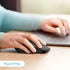 J JOYACCESS Wireless Mouse for Laptop, 2.4G Ultra Thin Silent Mouse with USB Receiver, 2400 DPI Portable Mobile Optical Cordless Mouse for Laptop, Computer, MacBook,Window, Chromebook, PC-Black