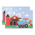 EVERYDAY KIDS Toddler Fitted Sheet and Pillowcase Set -Choo Choo Train- Soft Breathable Microfiber Toddler Sheet Set