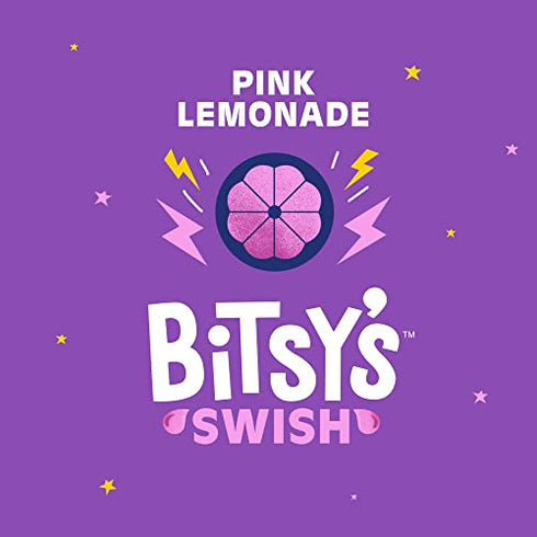 Bitsy's Swish Electrolyte Powder Packets, Hydration Drink Mix with Immunity Boosting Vitamin C, B2, Zinc & Electrolytes, Gluten Free Water Enhancer, Low Sugar, Natural Flavor, Pink Lemonade, 6 Sticks
